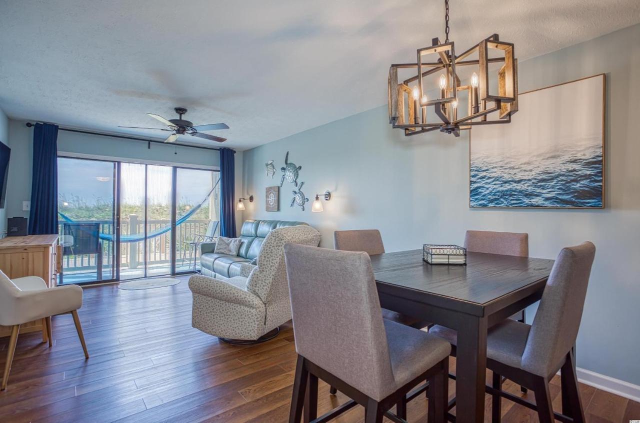 Beautiful Beachfront-Oceanfront First Floor 2Br 2Ba Condo In Cherry Grove, North Myrtle Beach! Renovated With A Fully Equipped Kitchen, 3 Separate Beds, Pool, Private Patio & Steps To The Sand! Extérieur photo